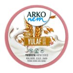 Arko 250ml probiotic cream in a bowl, oat milk variant