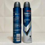 Russian-made Rexona antibacterial deodorant spray for men